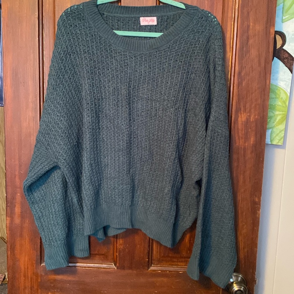Teal/green sweater